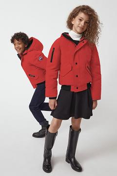 Chamarras Canada Goose Niños México - Rundle Chaqueta De Bombardero Rojos DL0359648